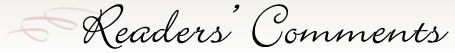 Readers' Comments